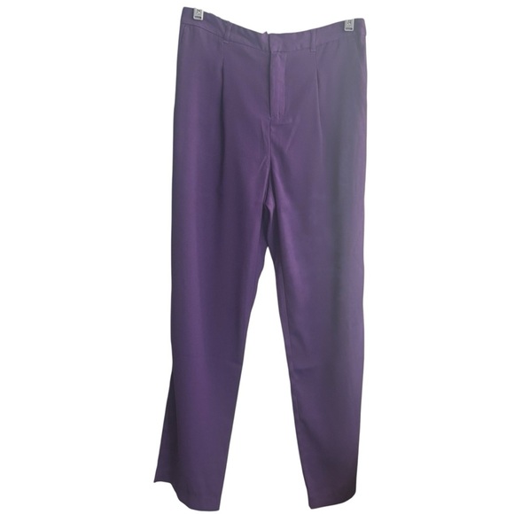 Romeo & Juliet Couture Purple Dress Pants with Tailored Fit - Picture 1 of 4